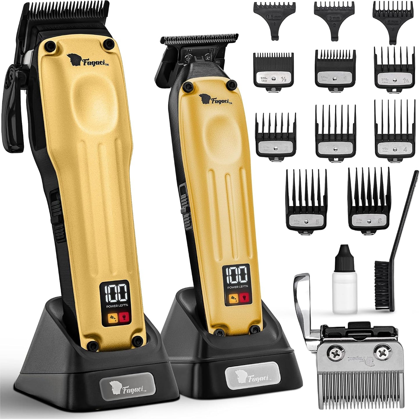 Fagaci Cortadora de pelo profesional para hombres, kit de peluquerí...
