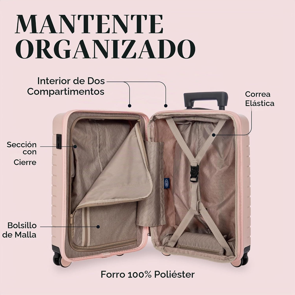 Bric's B|Y Ulisse - Maleta de cabina con ruedas giratorias, equ...
