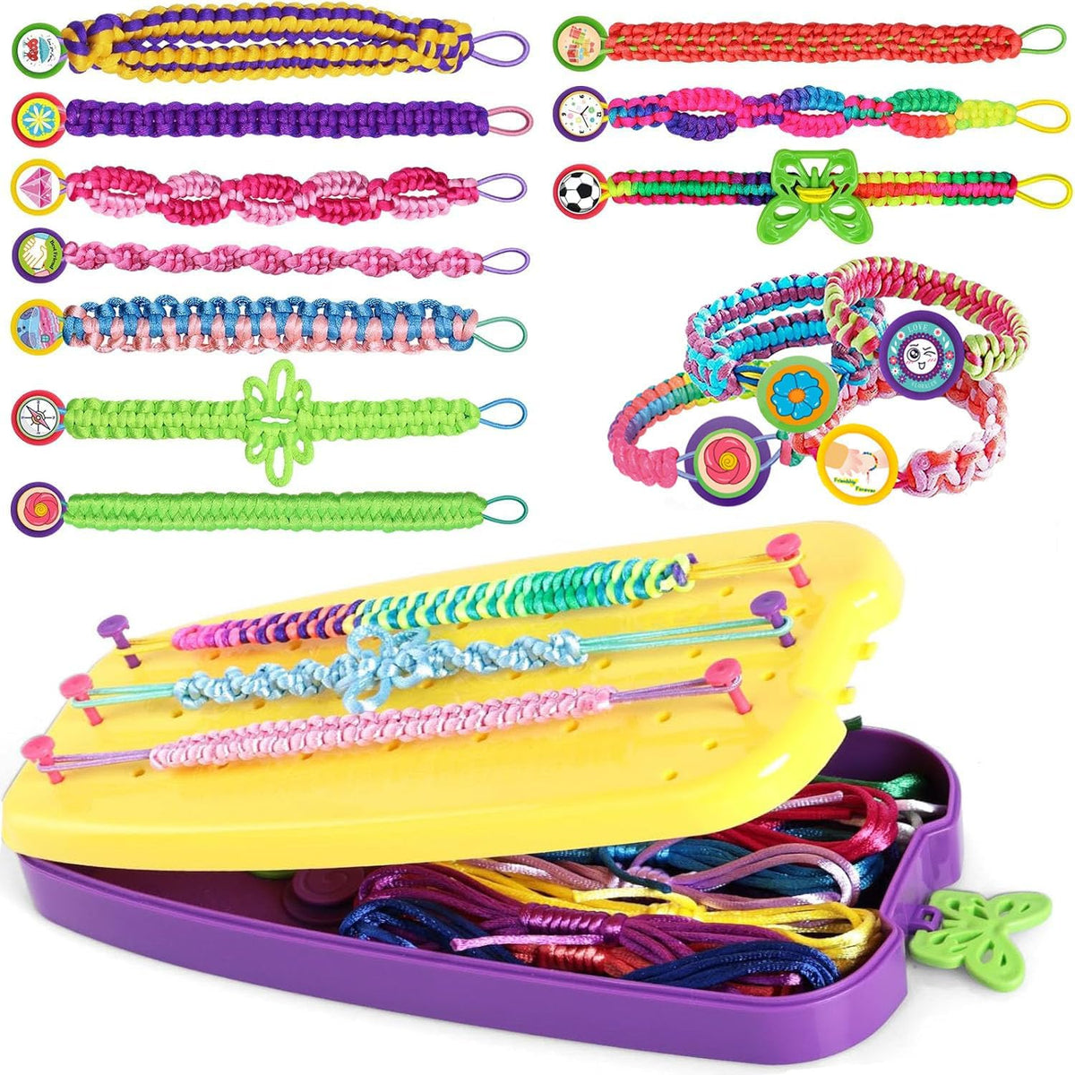 Kit de fabricación de pulseras de la amistad, juguetes, para niñas...