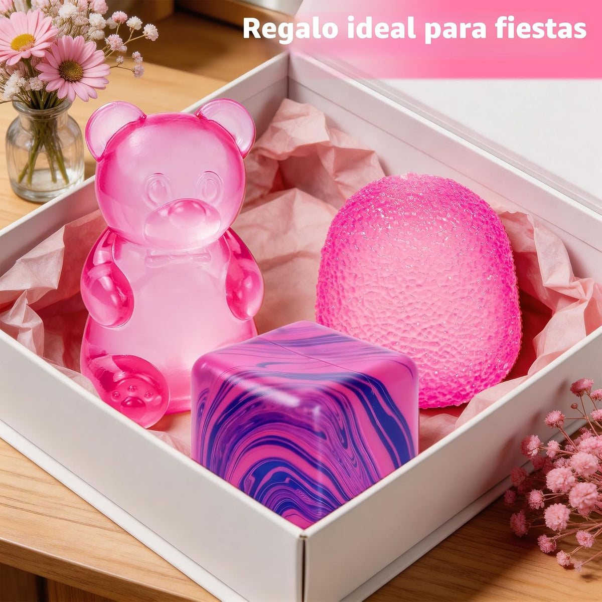 3 juguetes sensoriales Taba Squishies Fidget Toys, bolas antiestrés...