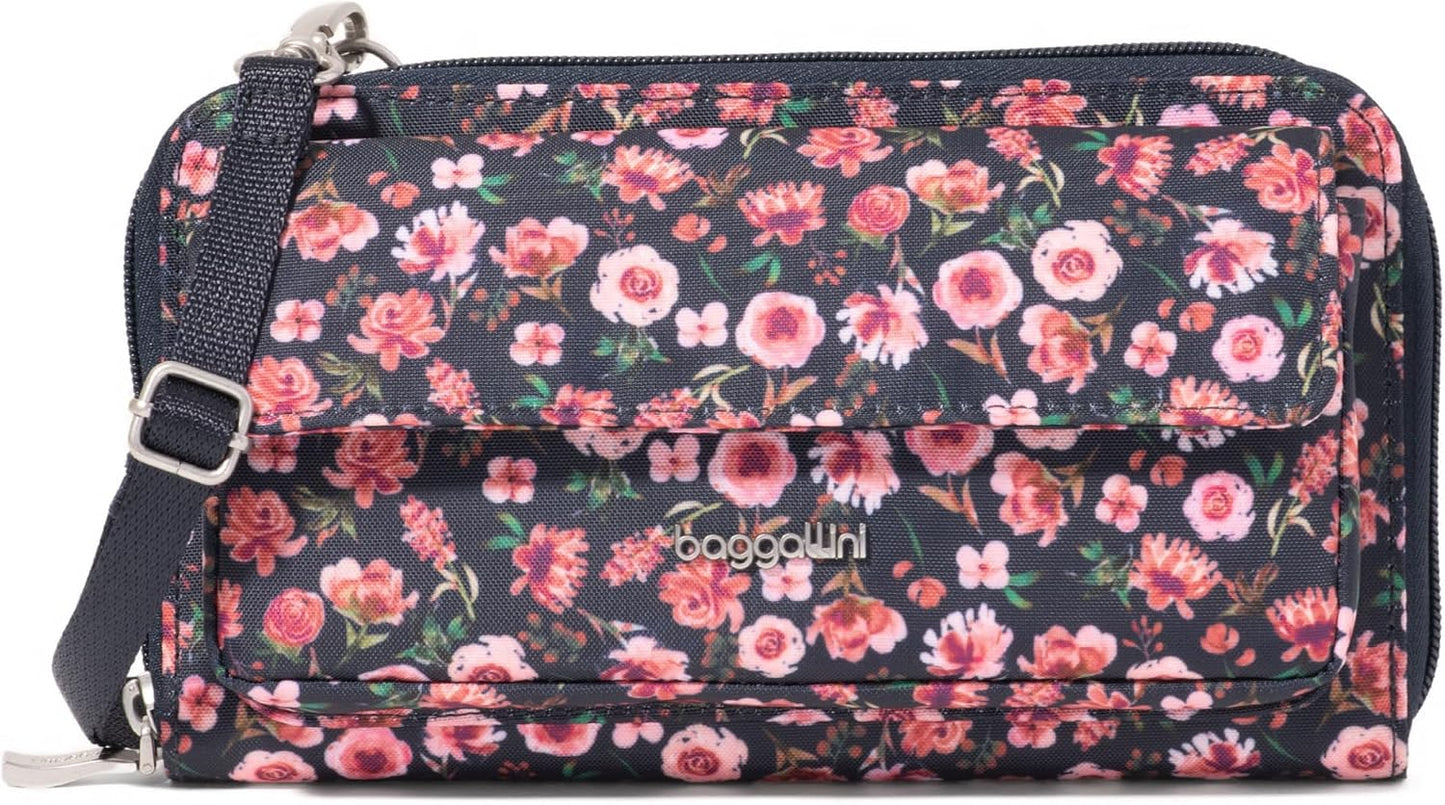 Baggallini Cartera cruzada para teléfono RFID