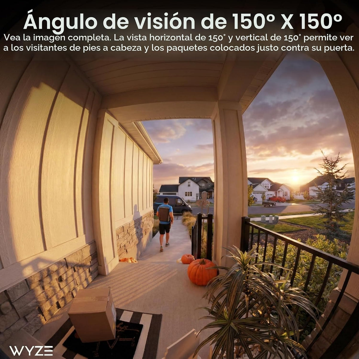 Wyze Timbre de video con batería, cámara inalámbrica, 1536 x 1536 H...