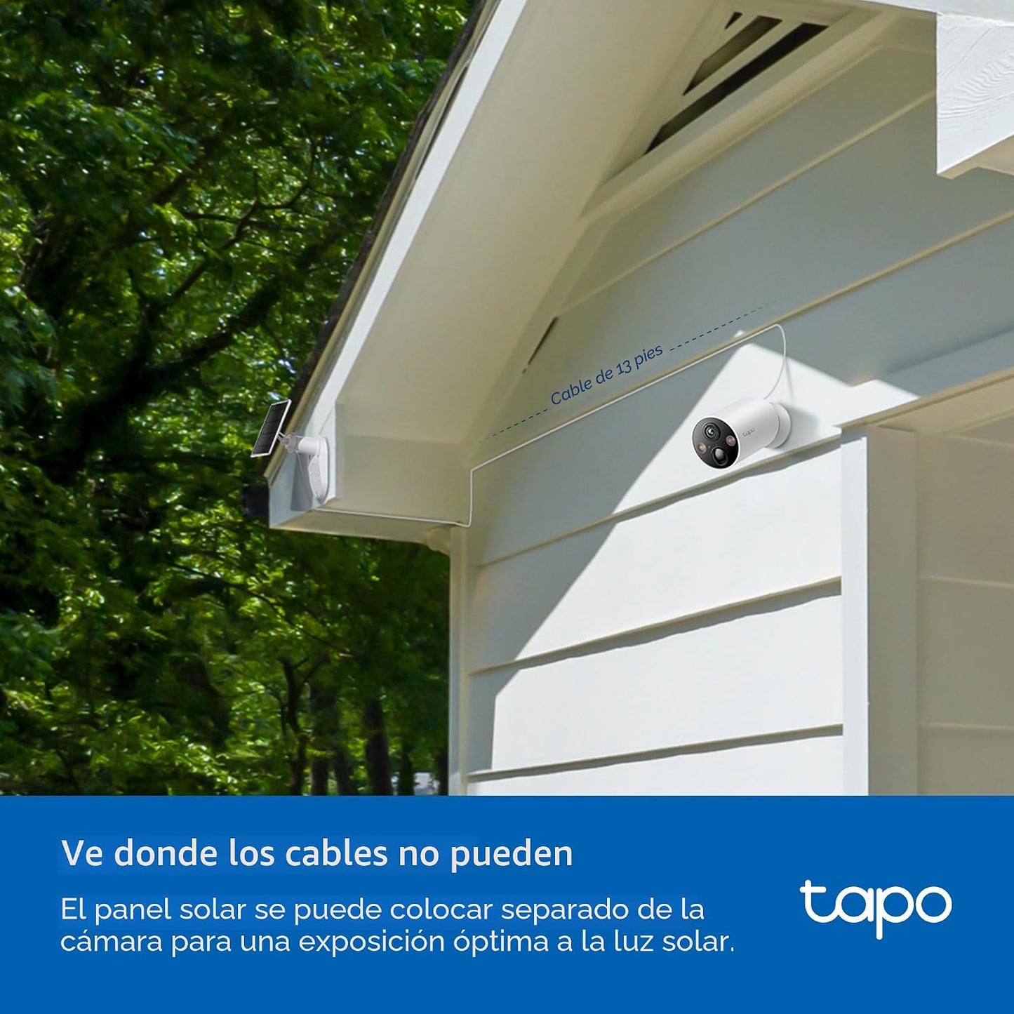 Tapo Cámara de seguridad inalámbrica MagCam 2K+ para exteriores con...