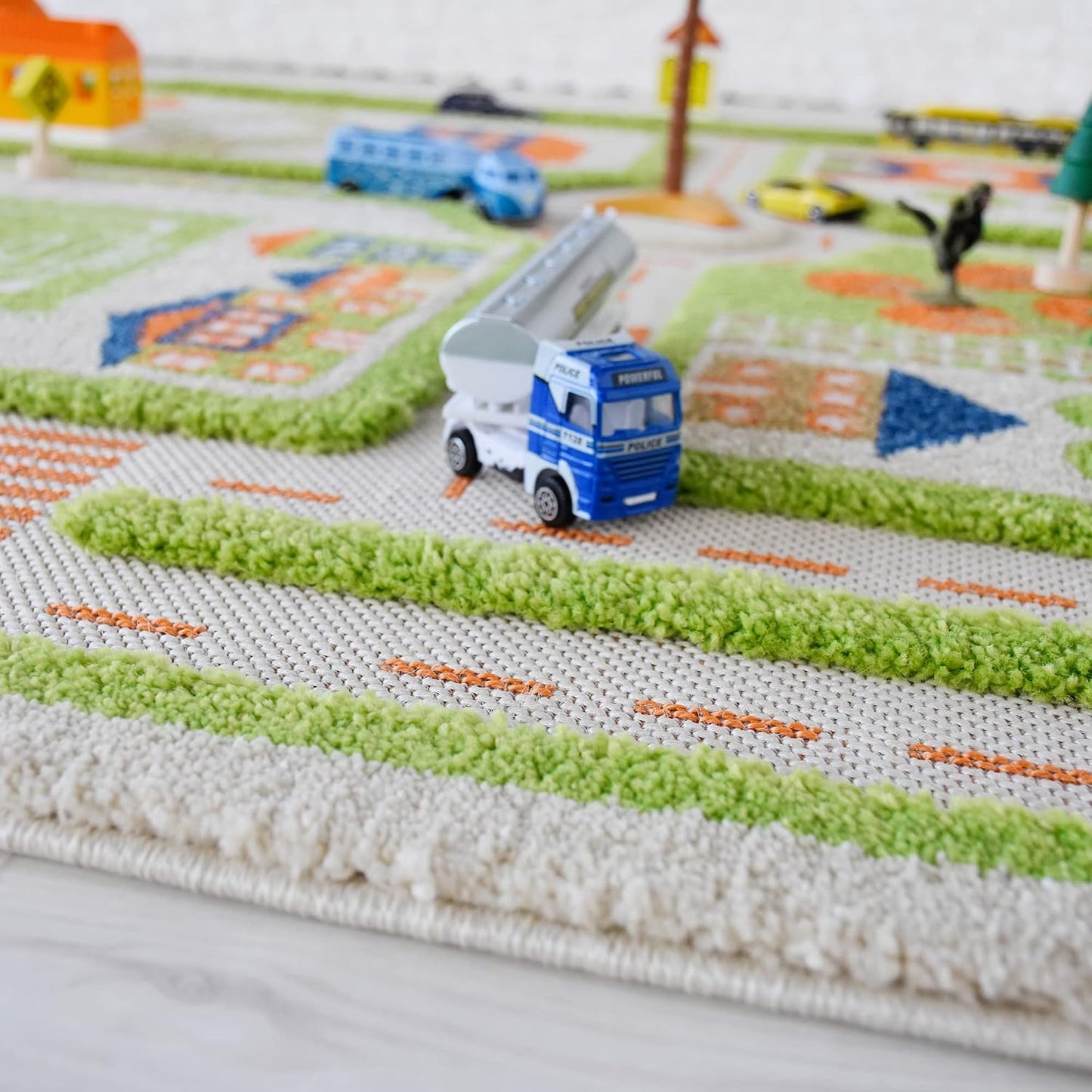 IVI Alfombras de Juego 3D, Verde Tráfico, 39 x 59 Pulgadas