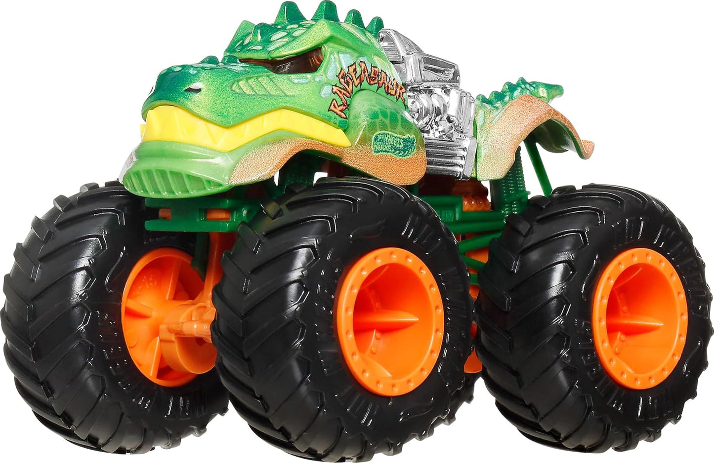 Hot Wheels Autos de juguete y camiones monstruo, Tiburones vs. Dino...