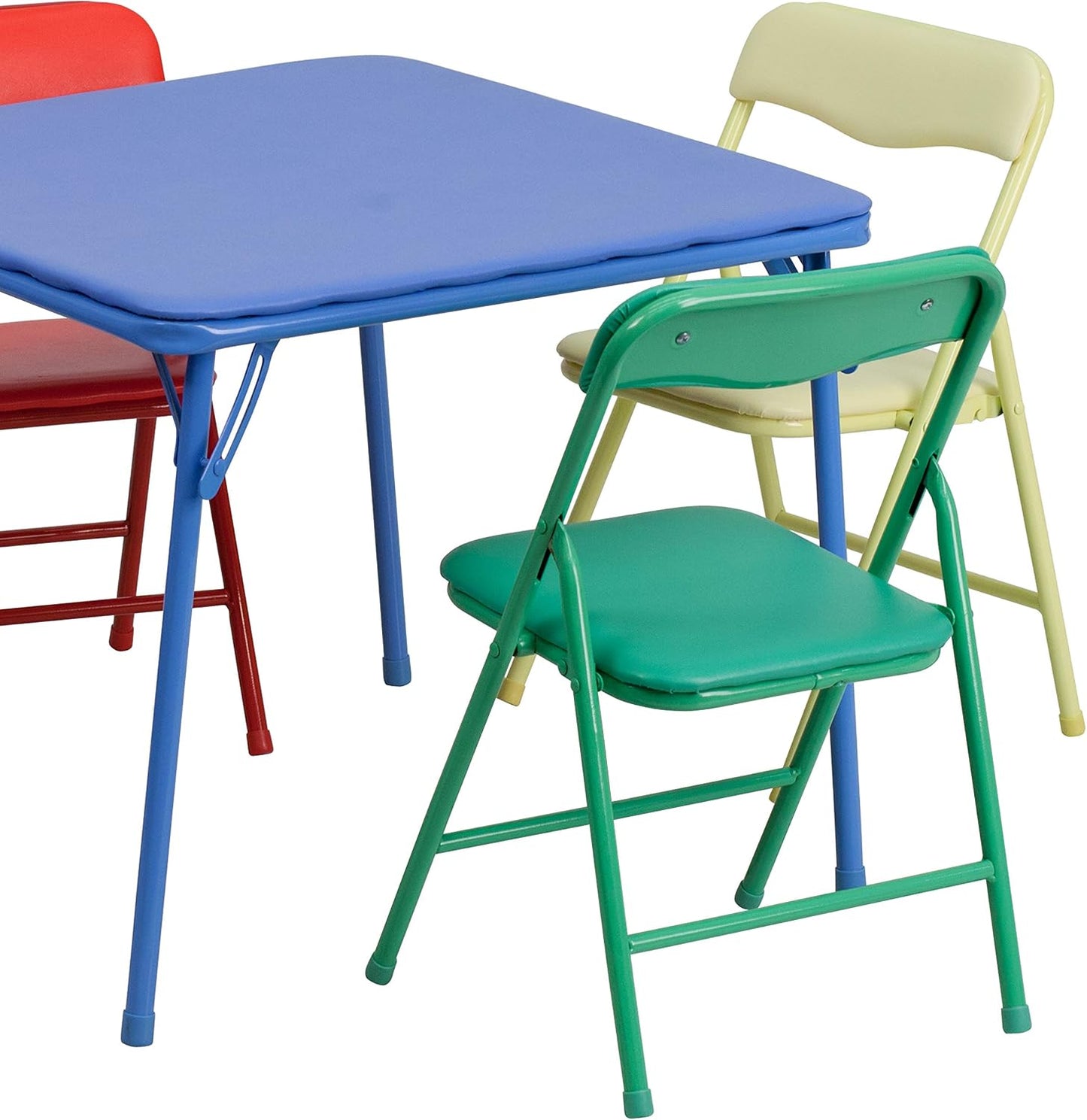 Flash Furniture - Juego de mesa y sillas plegables de 5 piezas Mind...