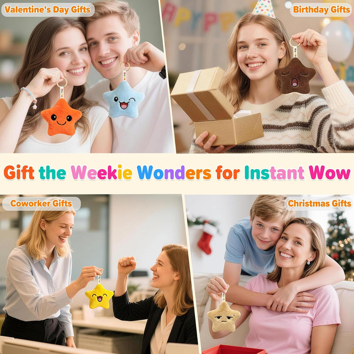 Ausener Weekie Wonders Emotional Star Support - Bolsa de felpa con...