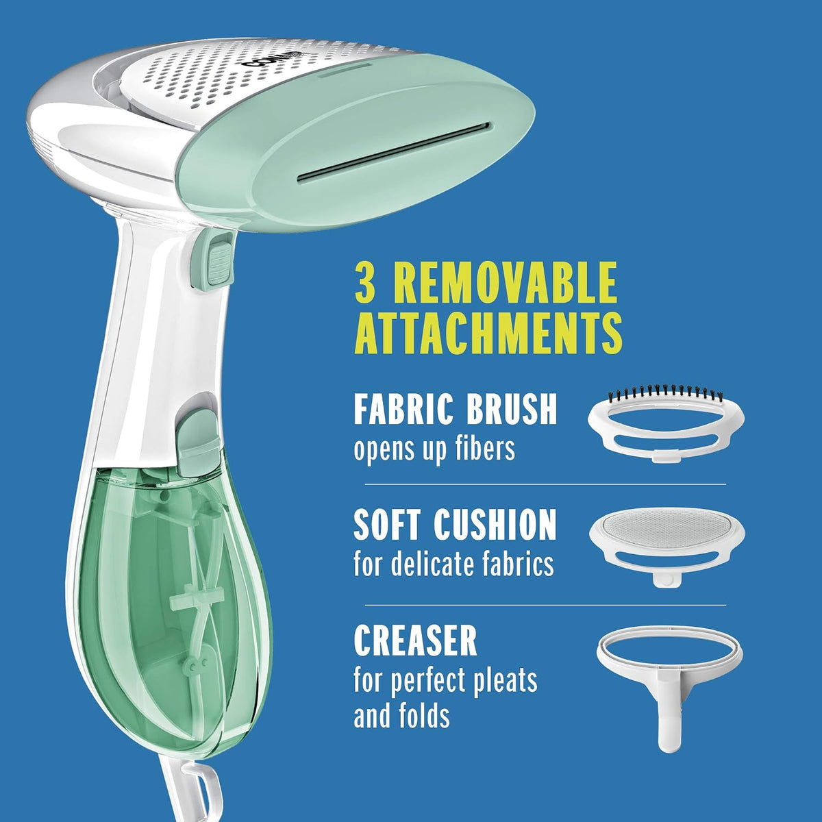 Conair Vaporizador de mano para ropa, ExtremeSteam 1200W, diseño po...