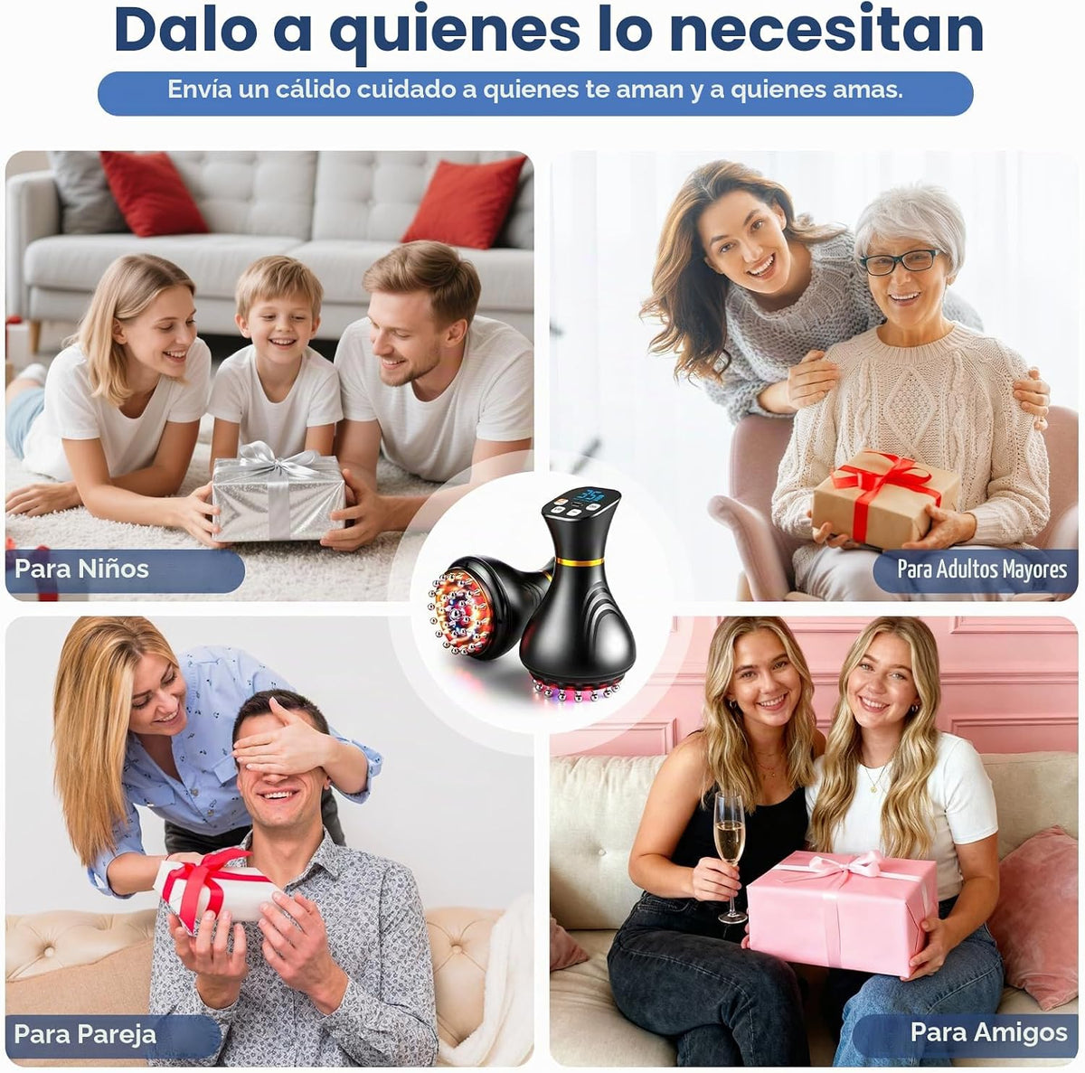Masajeador de drenaje linfático Mango Moon, herramienta de masaje p...