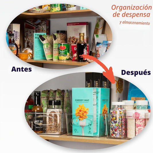 ClearSpace Organizadores de despensa y organizador de almacenamient...