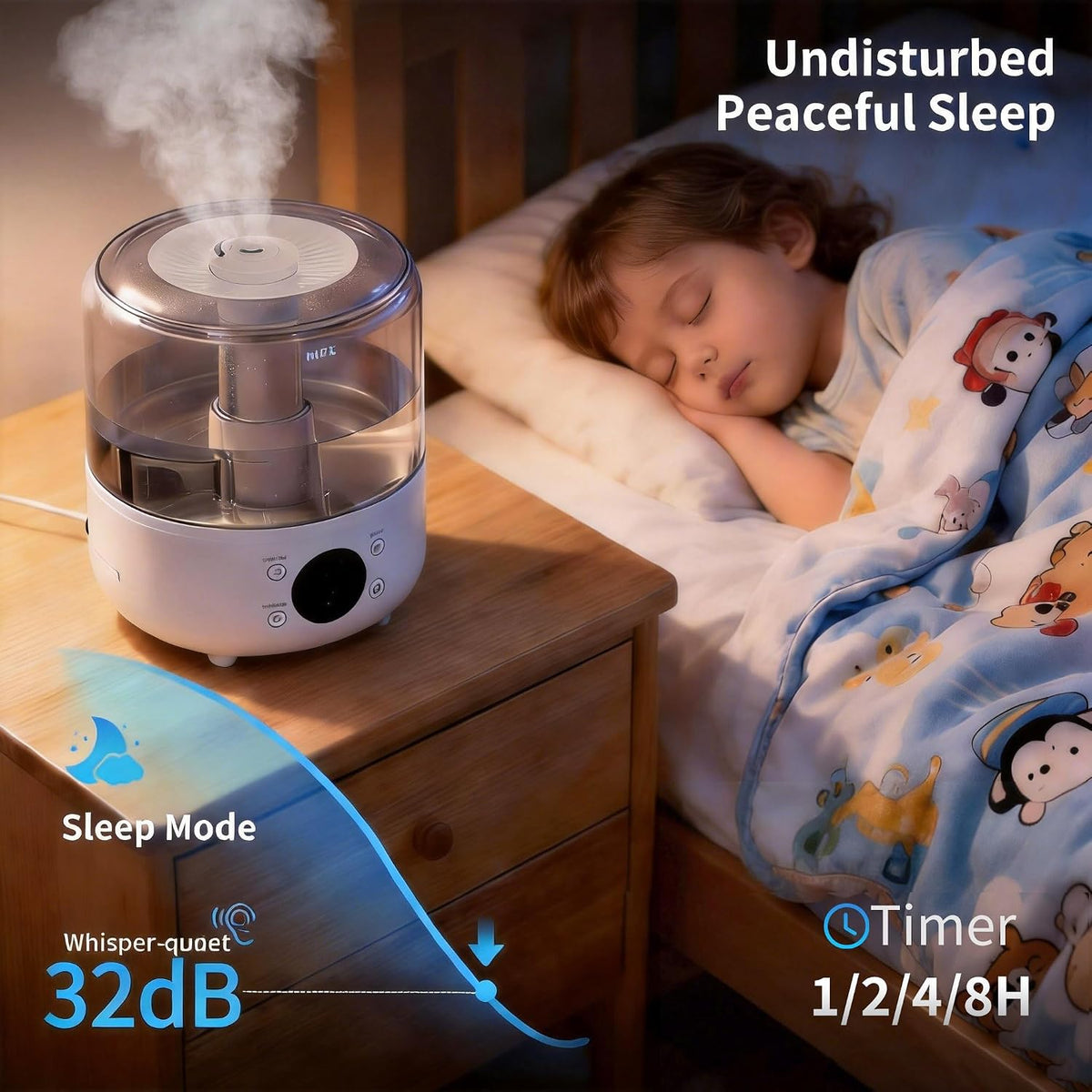 Humidificador ultrasónico de niebla fría de llenado superior 3L | H...