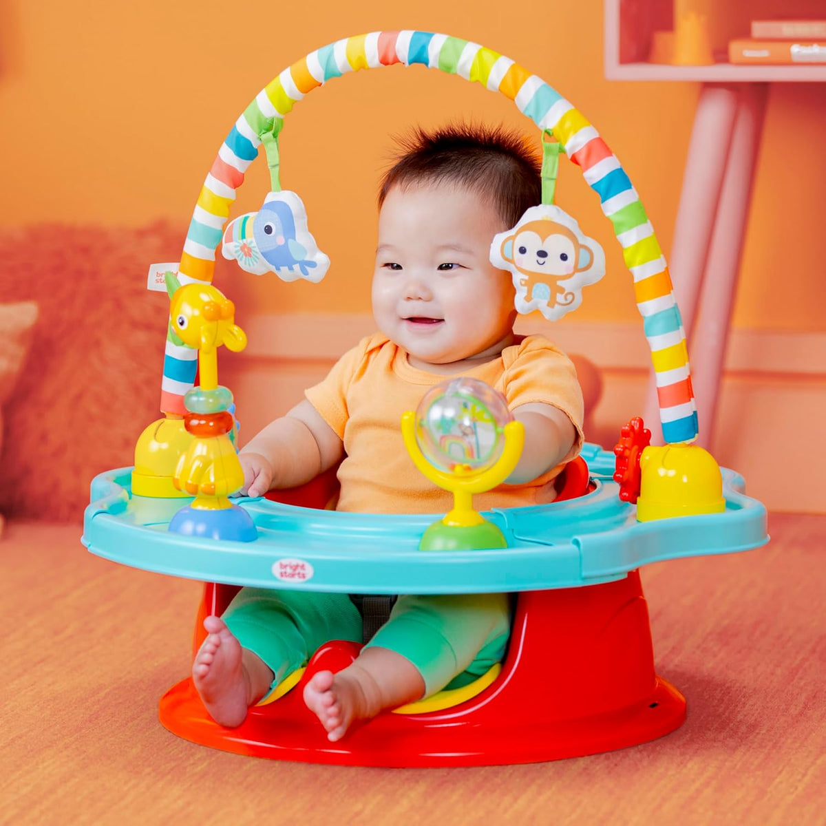 Bright Starts SuperSeat Playful Paradise 3 en 1, asiento de activid...