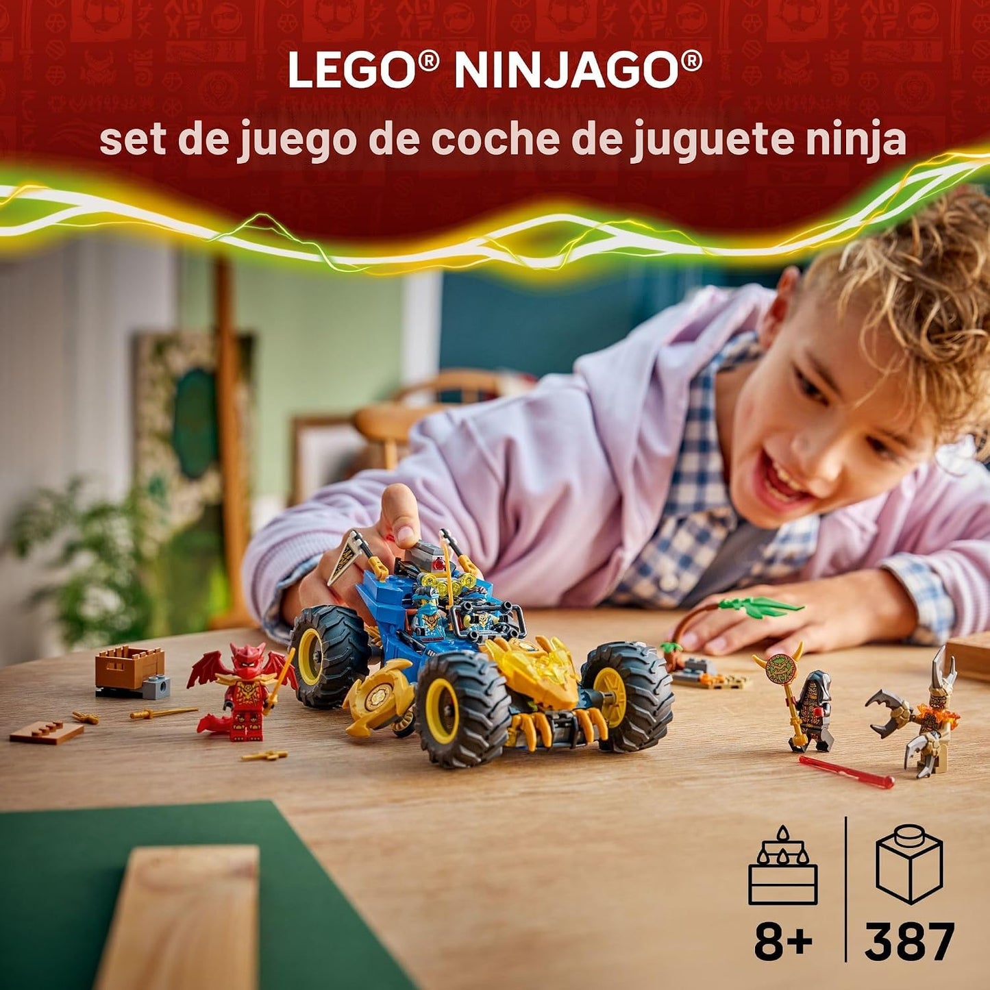LEGO NINJAGO Coche Transformador de Jay Juguete de Construcción par...