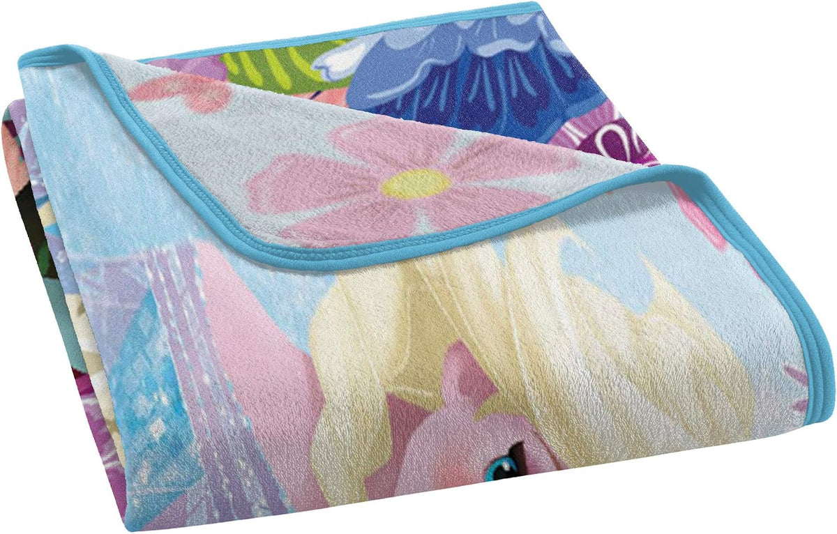 Disney Frozen, manta de micro raschel "Floral Fjord", 46 x...