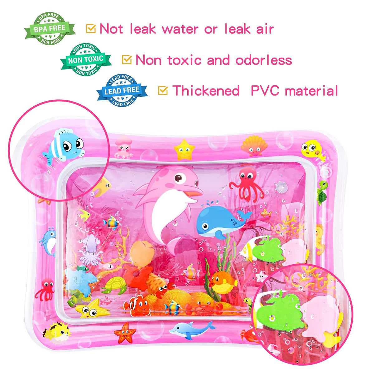 Yeeeasy Tapete de Agua para Tiempo Boca Abajo para Niña, Juguetes p...