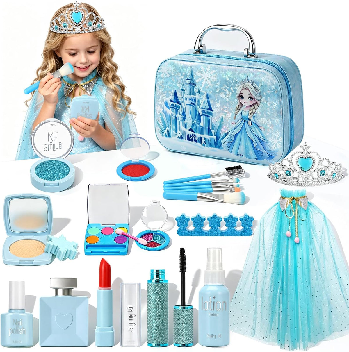 Maquillaje de simulación para niños pequeños de 3 a 5: 100% no tóxi...