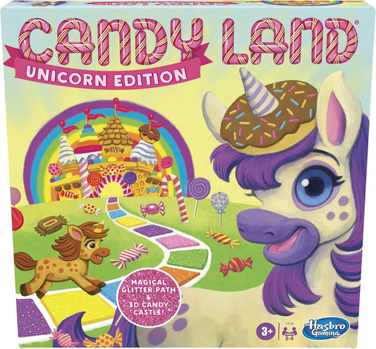 Hasbro Gaming Candy Land Unicorn Edition - Juego de mesa preescolar...