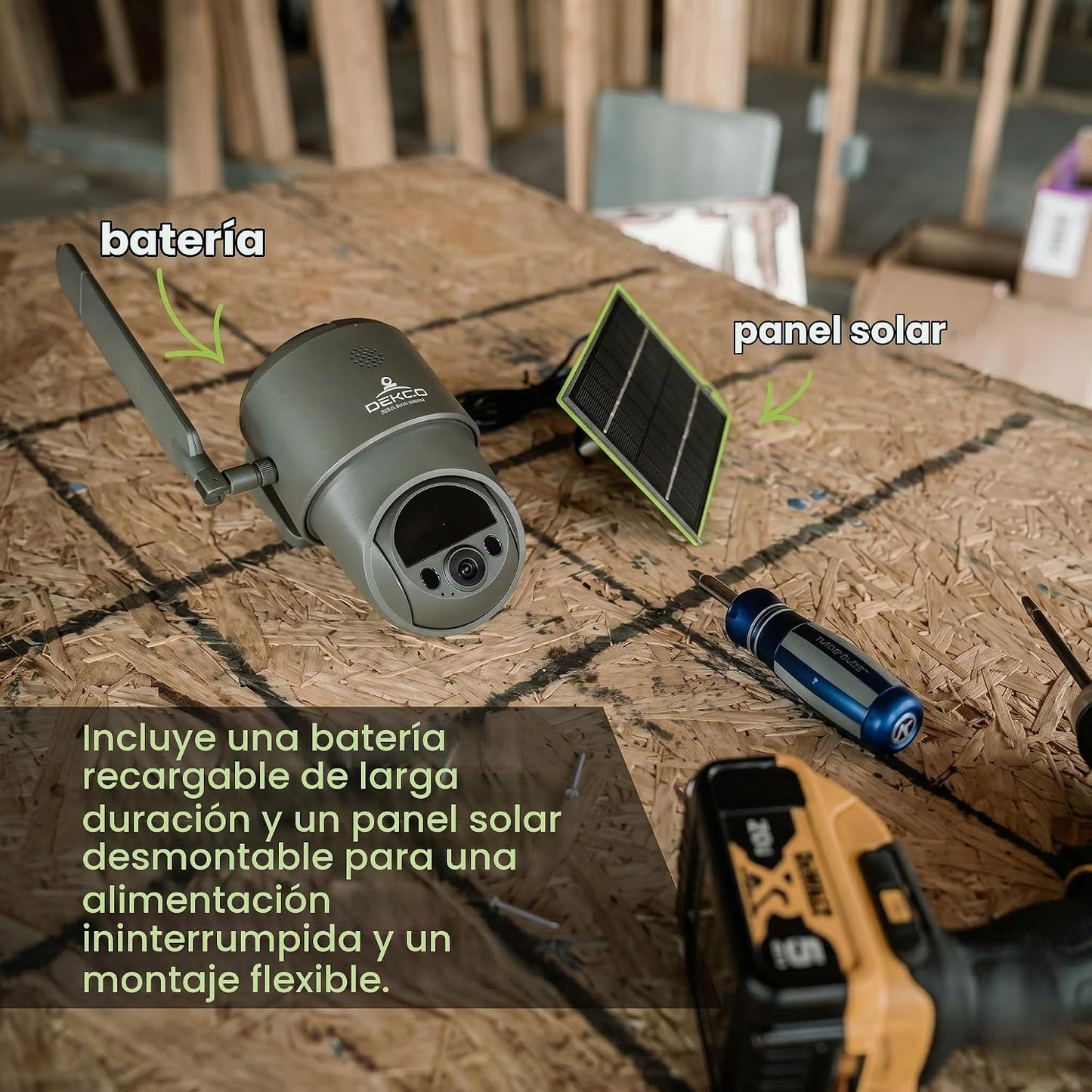 Cámara de seguridad celular TACTACAM Defend 360, energía solar, sin...