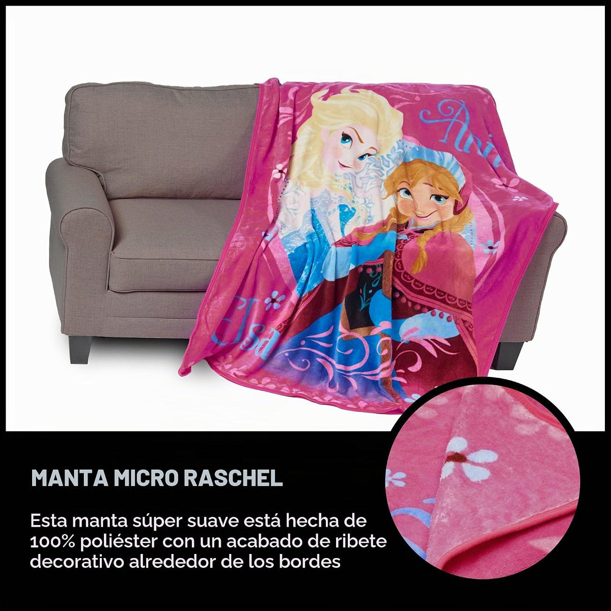 Northwest Frozen Loving Sisters Manta de micro raschel, 46 x 60 pul...