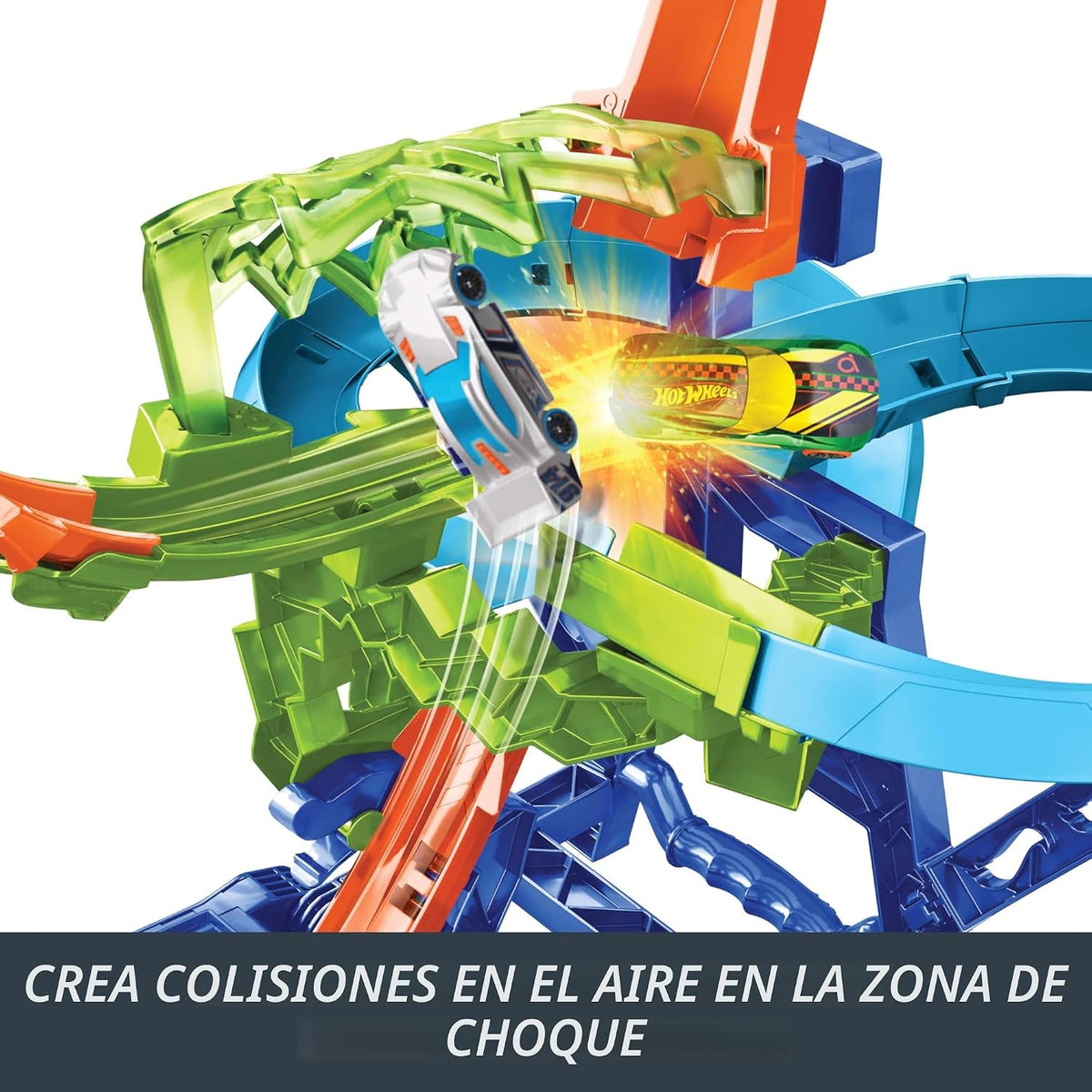 Set de Pista de Coches Juguete Hot Wheels, Pista de Acrobacias con...
