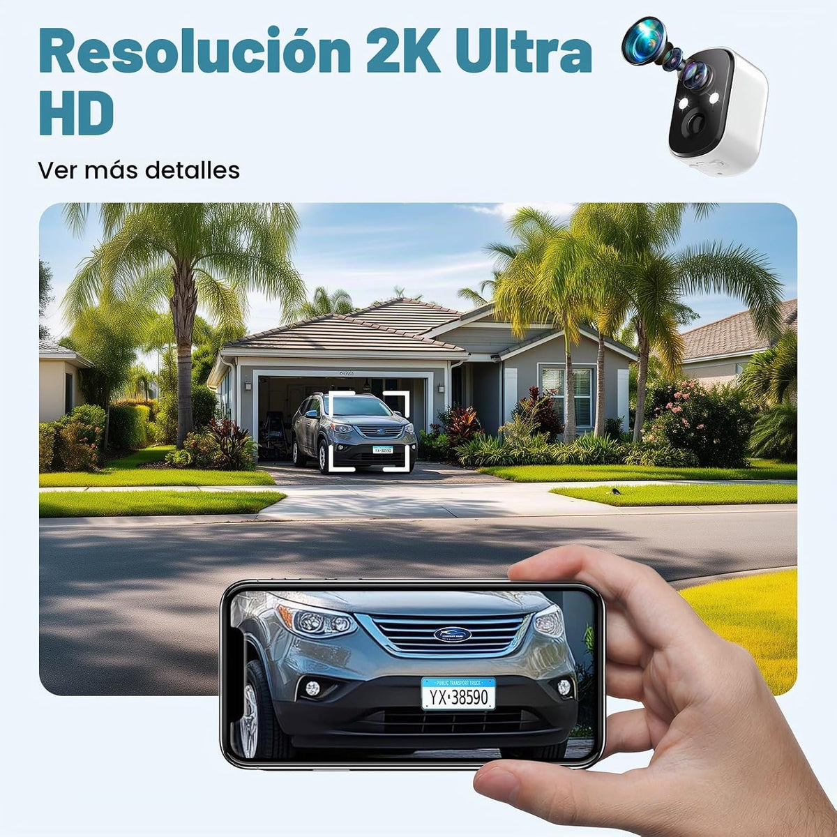 Techage Cámaras de seguridad inalámbricas para exteriores, cámaras...