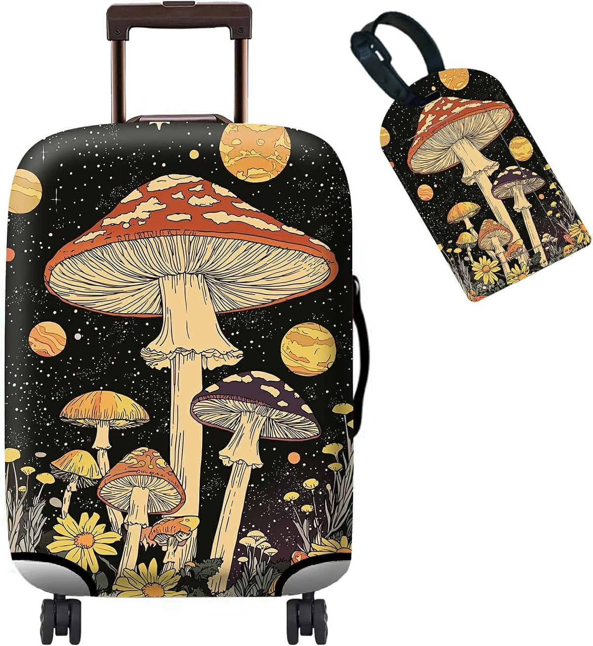 BWEGRHE Funda para Equipaje Protector de Maleta Más 1 Etiqueta de E...
