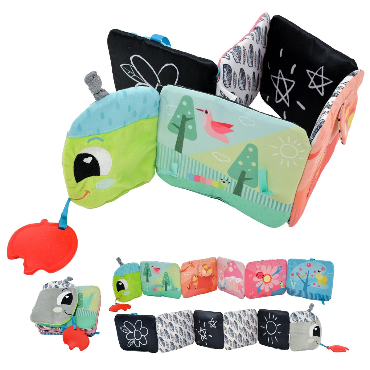 Lamaze Colorful Journey Caterpillar - Libro para bebés de alto cont...
