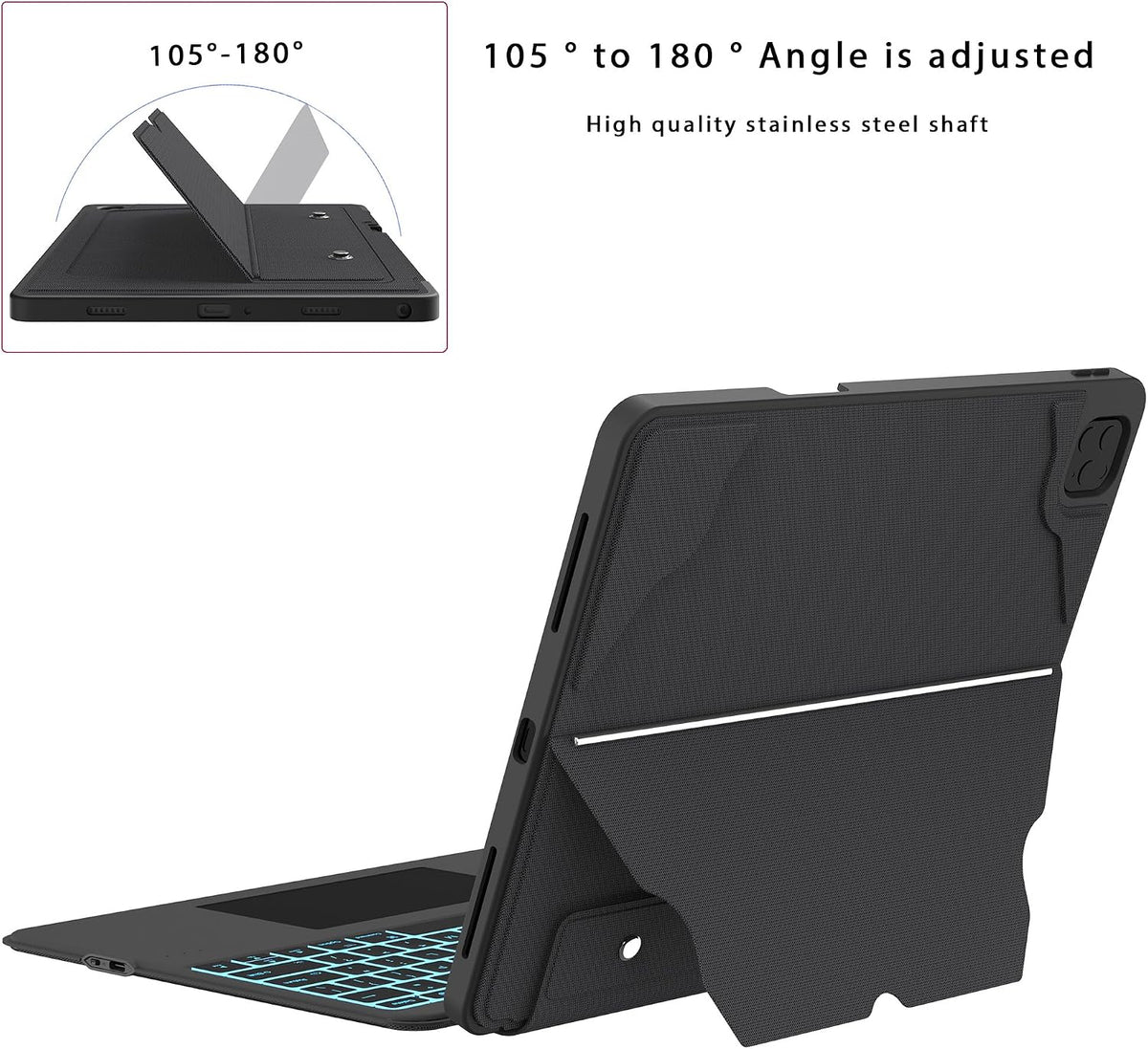 Funda para iPad Pro de 11 pulgadas (M4) 2024 con teclado desmontabl...