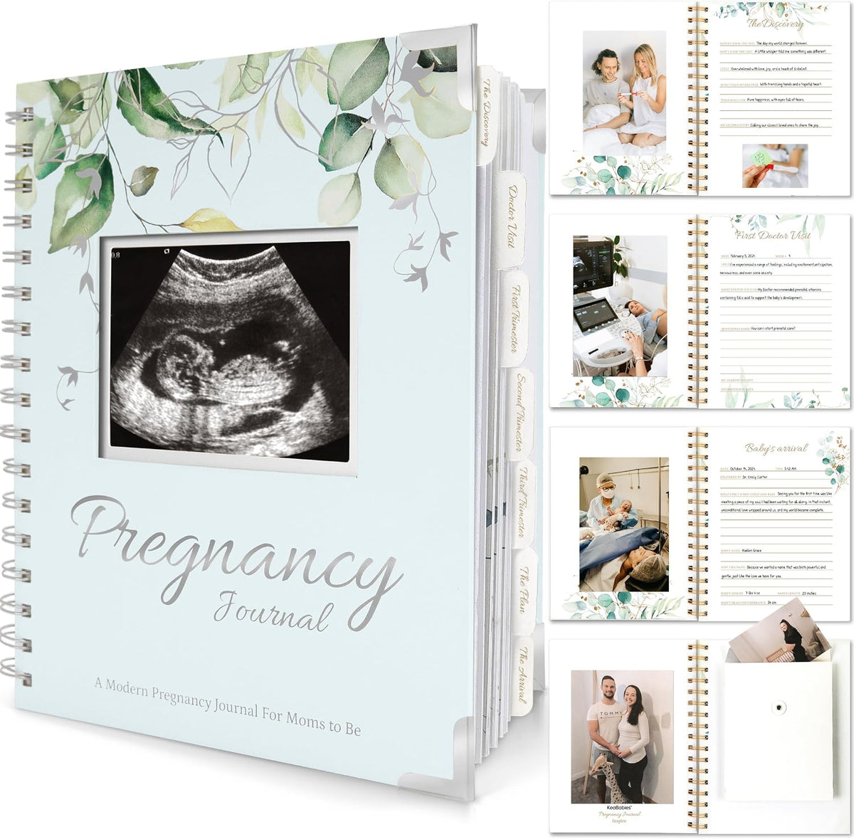 Diario de embarazo para regalos de madres primerizas - Libro de rec...