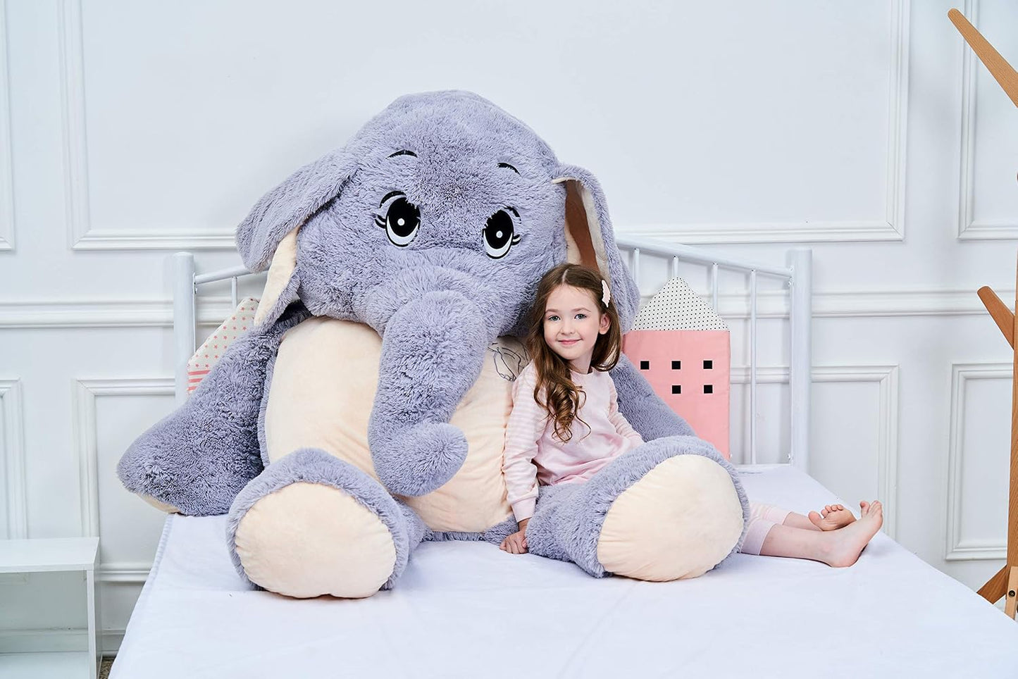 IKASA - Juguetes de peluche de elefante gigante, regalos de animale...