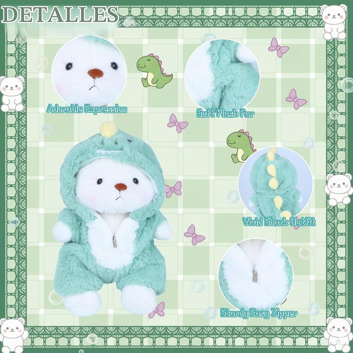 Animal de Peluche Oso Teddy, Juguetes de Peluche Oso Teddy con Capu...