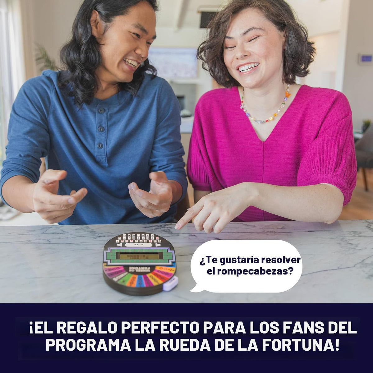 Educational Insights Wheel of Fortune - Juego electrónico de mano,...