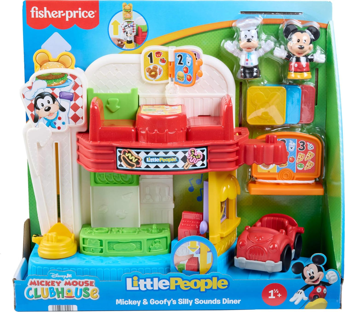Fisher-Price Little People Disney Jr Mickey Mouse y Goofy\u2019s Di...