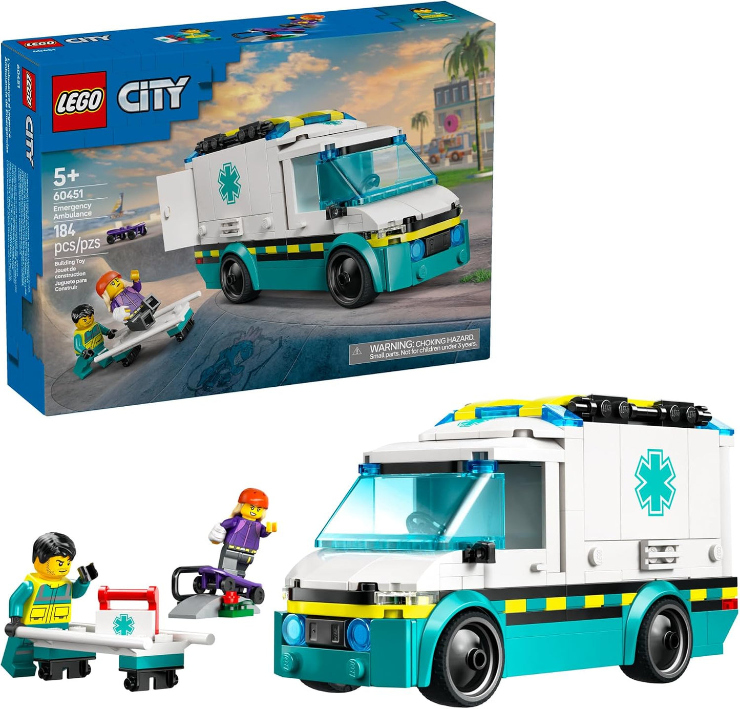 LEGO City Ambulancia de Emergencia - Juguete de Construcción Sensor...