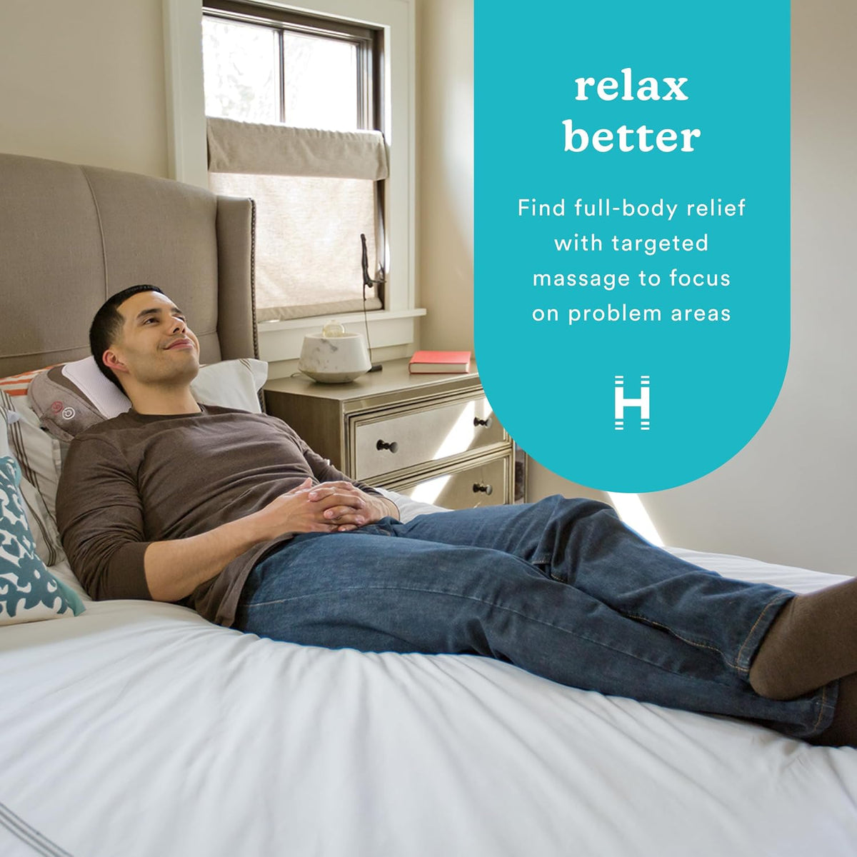 HoMedics Almohada de Masaje Shiatsu 3D de Cuerpo Completo con Vibra...
