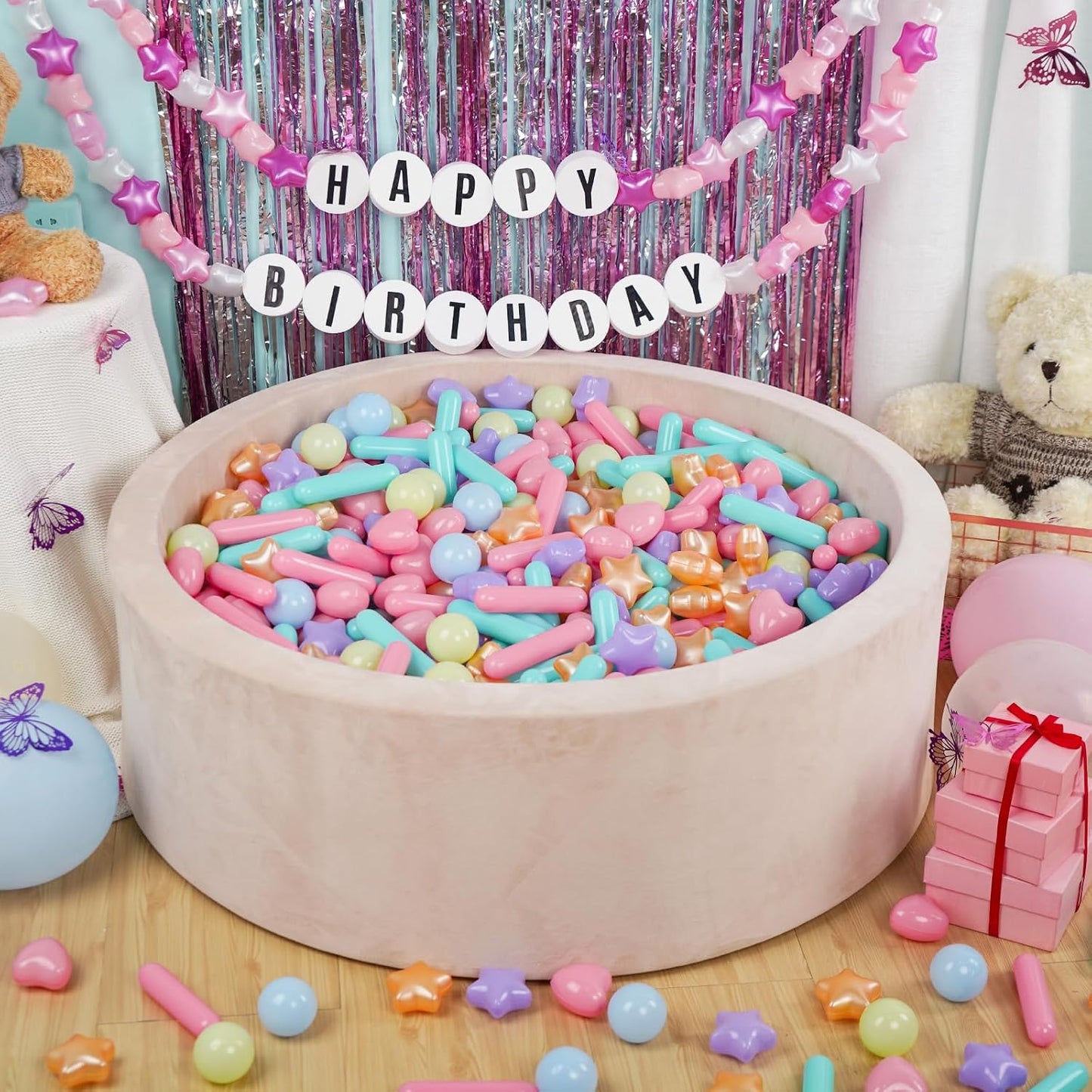 STARBOLO Pelotas para niños pequeños, 500 unidades, color dorado ma...