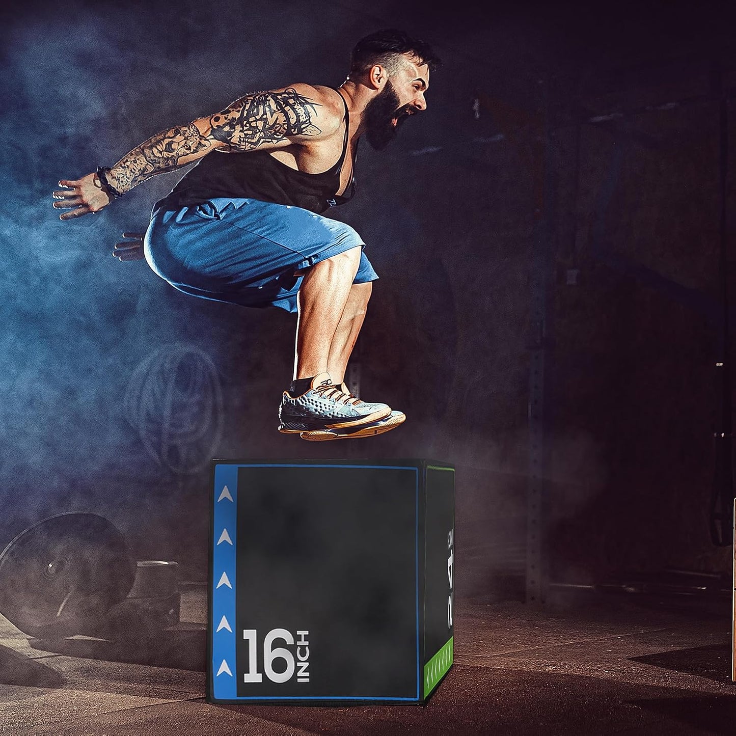 BalanceFrom Caja de salto pliométrica de espuma 3 en 1 para gimnasi...
