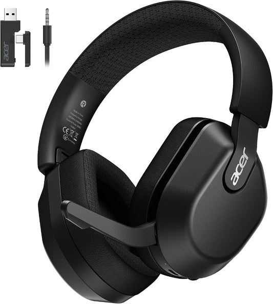 Auriculares inalámbricos para juegos Acer para PS5, PC, micrófono a...