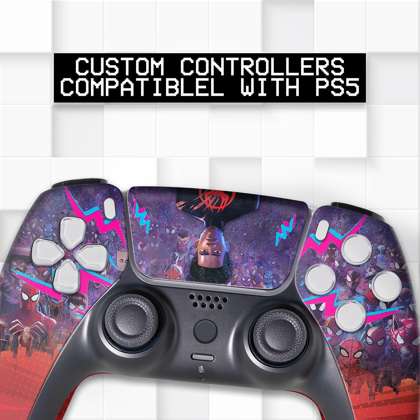 Miles Moraales Spiidervers Controlador PS-5 personalizado inalámbri...