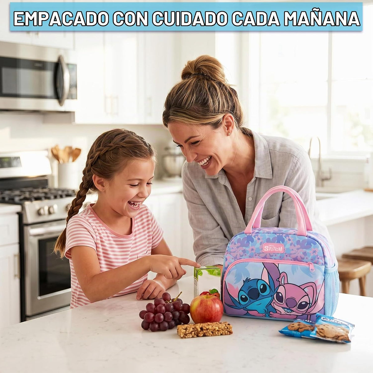 Get Trend Disney Stitch Girls Bolsa de almuerzo con aislamiento, út...