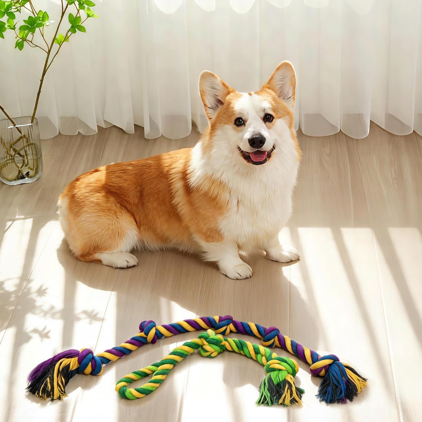 AmaCielo Juguetes de cuerda para perros para masticadores agresivos...