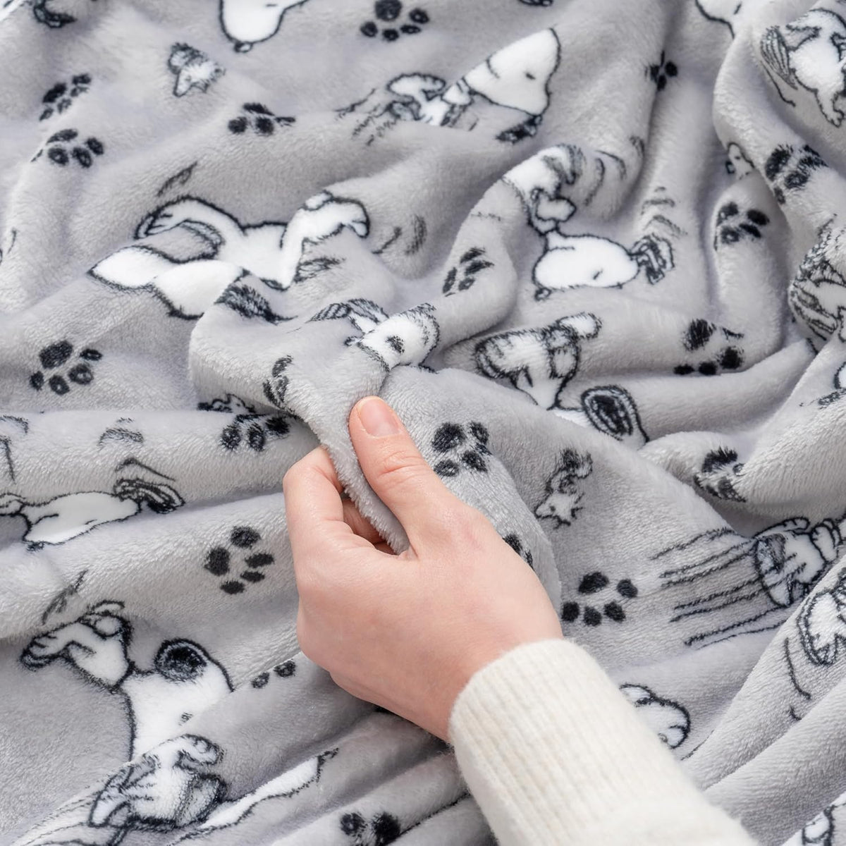 Berkshire Blanket Peanuts® VelvetLoft® - Manta de felpa de Snoopy c...