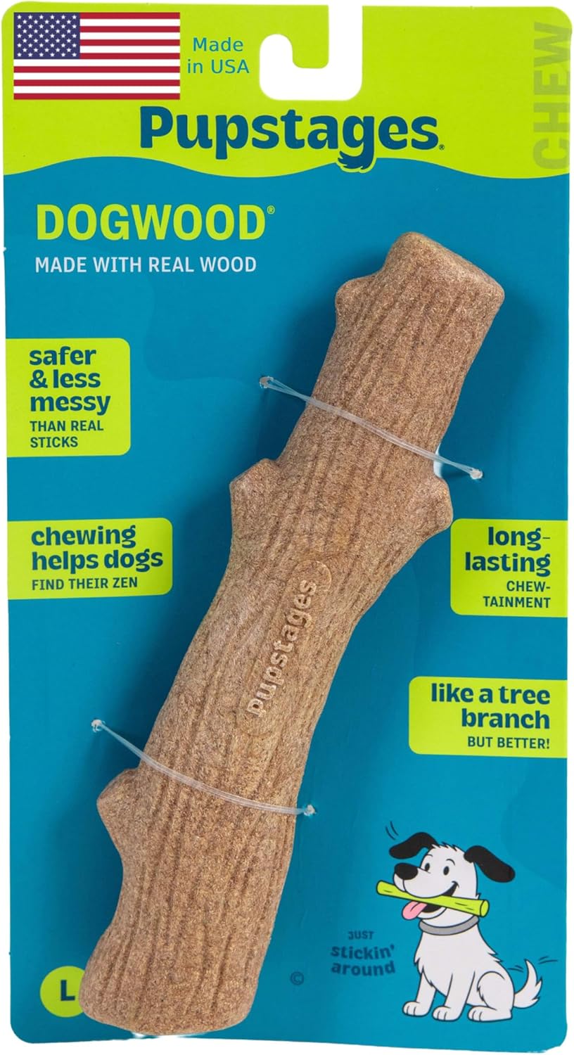 Petstages Dogwood - Juguete masticable duradero para perros, grande...