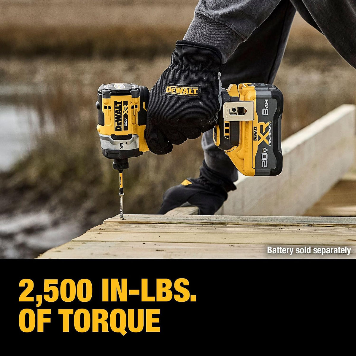 DEWALT Destornillador de impacto inalámbrico 20V MAX XR de 1\/4 pul...