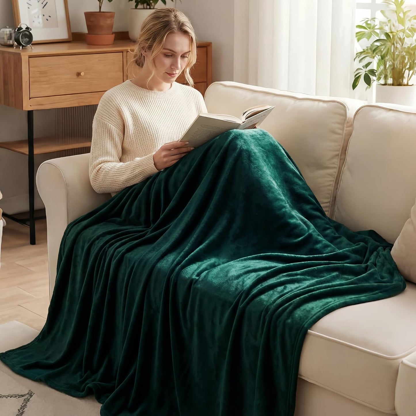 Exclusivo Mezcla Manta de vellón extragrande para sofá, cama, súper...