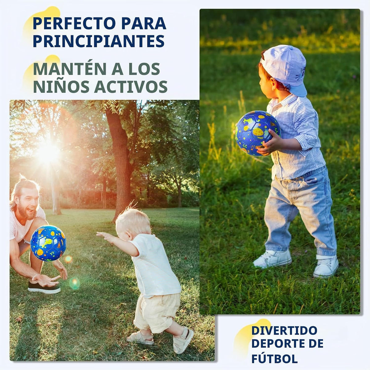 Balón de fútbol tamaño 4, tamaño 3, tamaño 2 con bomba desinflada,...