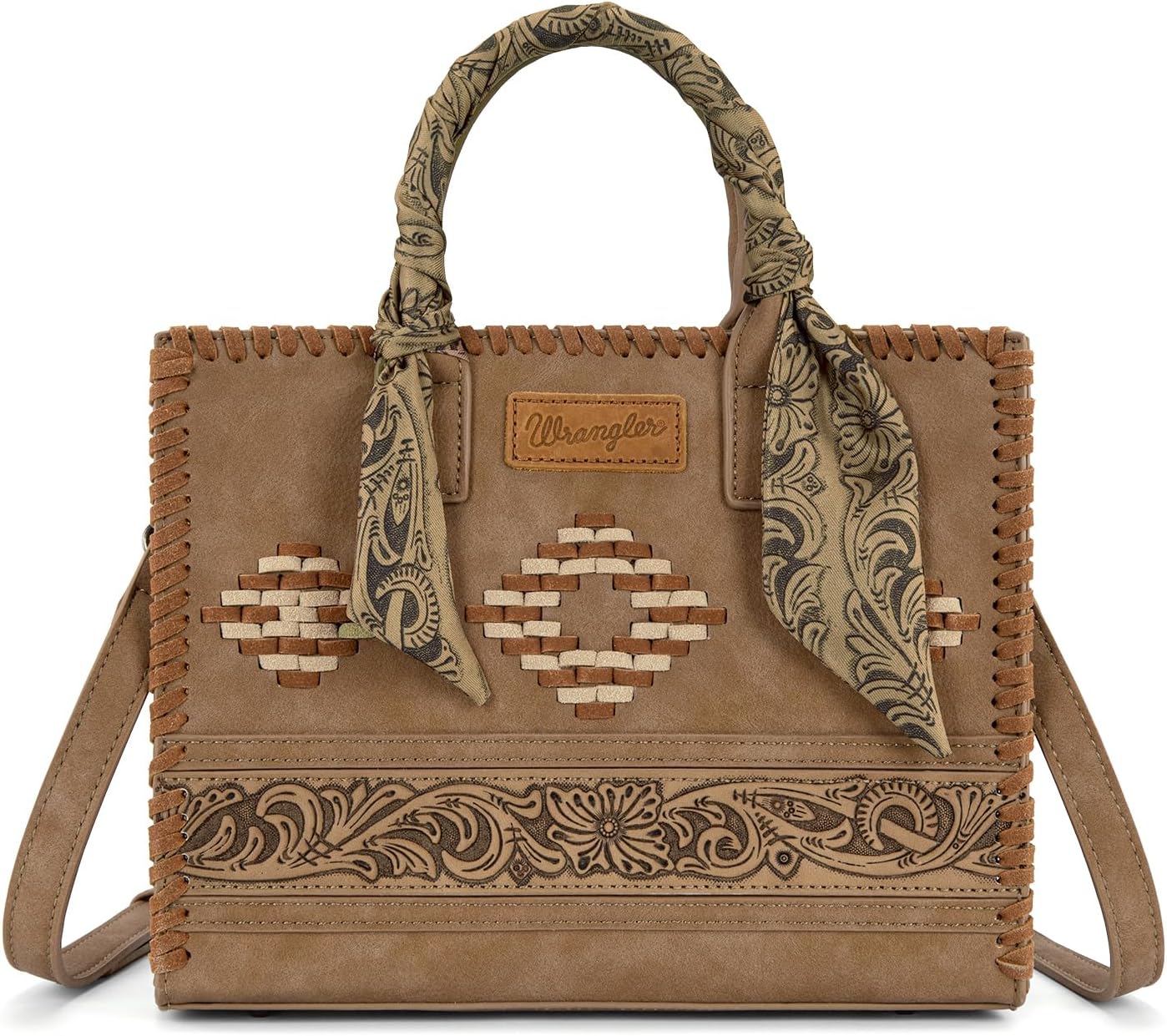 Montana West Wrangler Tooling Tote Bag para mujer, bolsos con asa s...