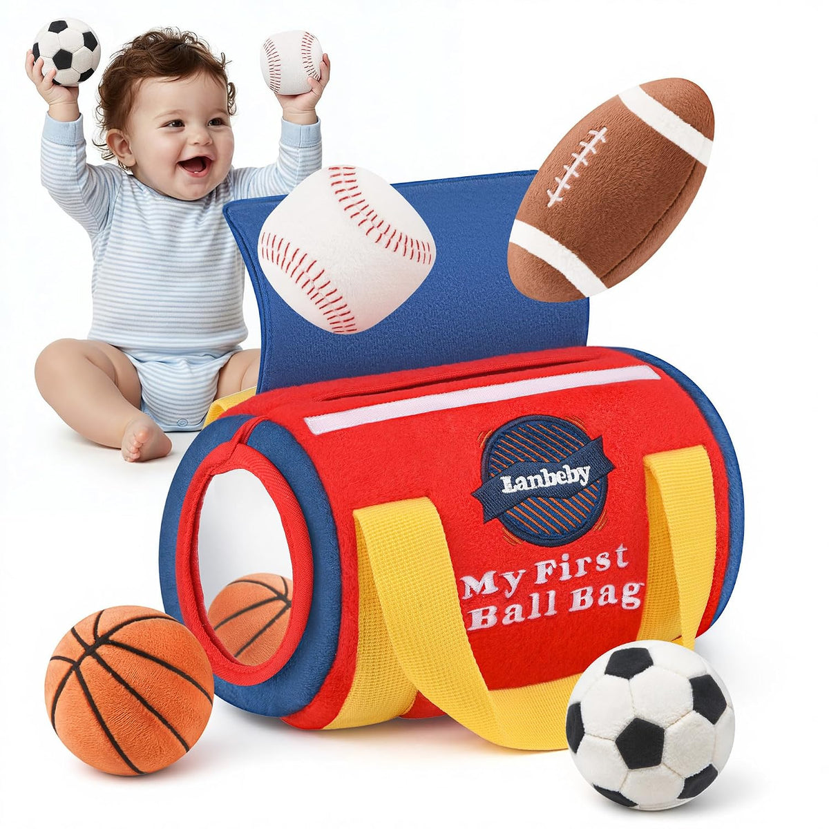 Juguetes para Bebés Niños de 6-12 Meses \u2013 My First Sports Bag...