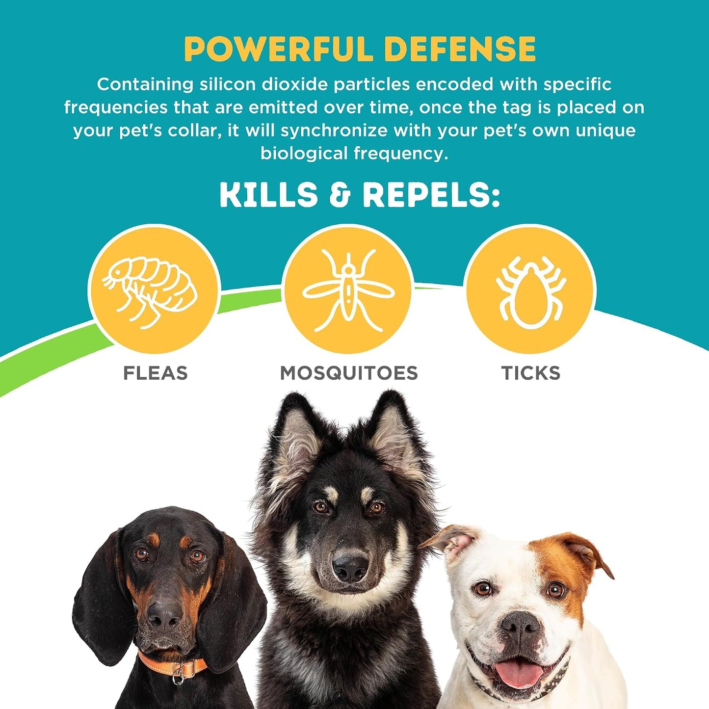 Sólo Naturales Pet easydefense &amp; de pulgas Tick etiqueta, indiv...