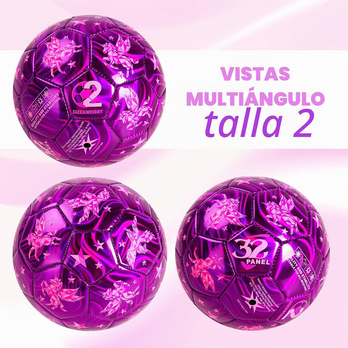 Balón de fútbol tamaño 4, tamaño 3, tamaño 2 con bomba desinflada,...